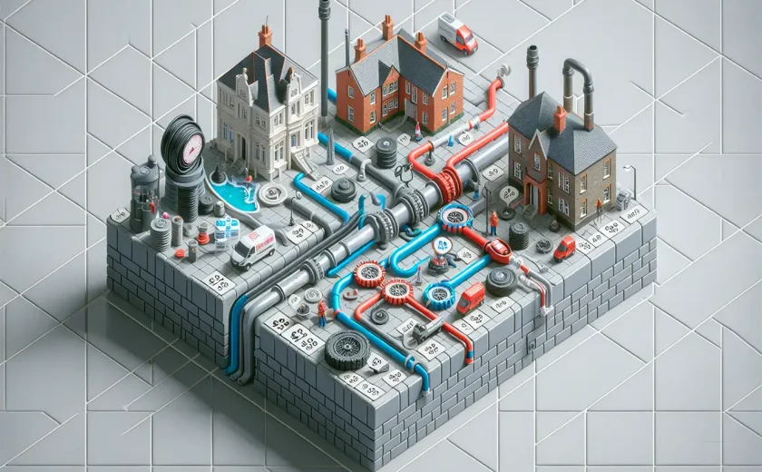 A comparison chart showing different drain unblocking service prices in London