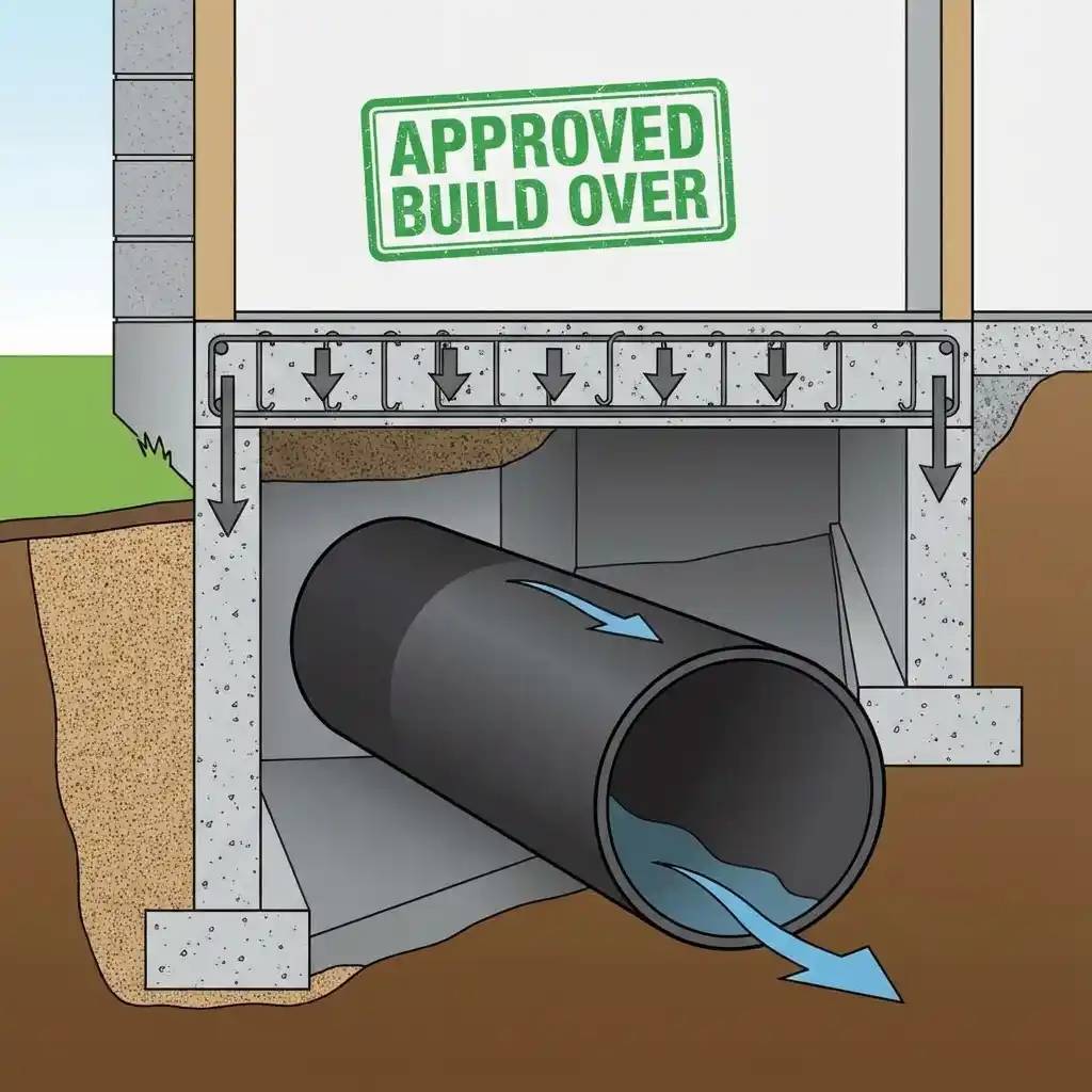 build-over-agreements sewer pipe