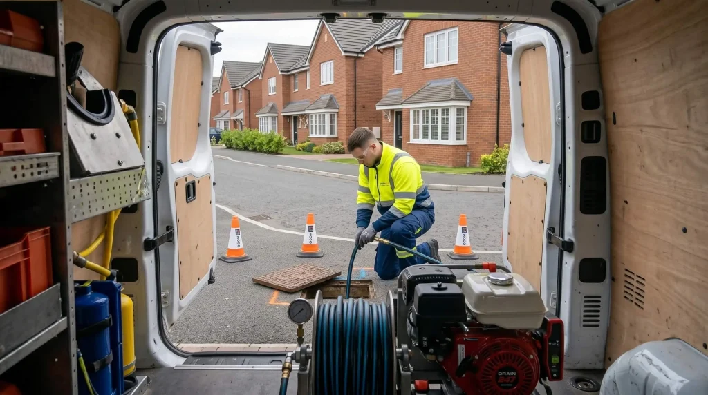 jetting a blocked drain